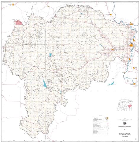 Malheur River Drainage Basin, Oregon map by Avenza Systems Inc ...