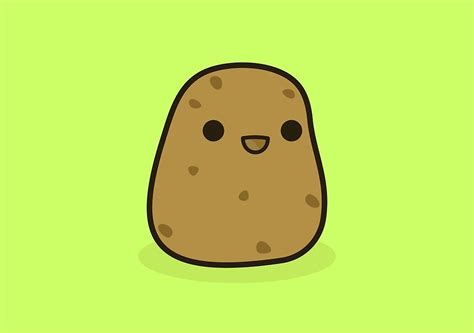 Cute potato by peppermintpopuk | Cute potato, Kawaii potato, Anime scenery wallpaper