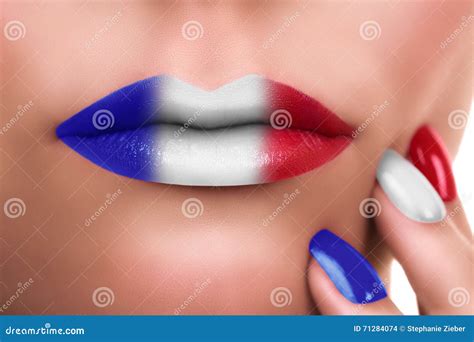 French Kiss Flag stock photo. Image of kisses, frenchwoman - 71284074