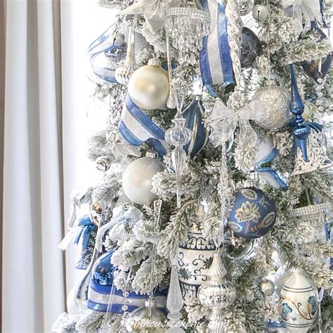 Silver And Blue Christmas Tree Decorations