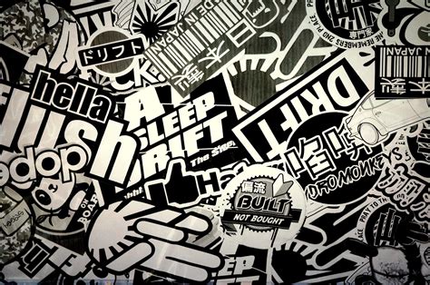 Download Gambar Sticker Bomb Wallpaper Hd Black and White terbaru 2020 - Miuiku