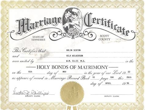 Scott Co, TN 2002 Website Changes | Marriage records, Scott county, Marriage certificate