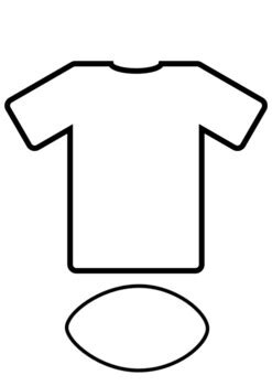 Football and Jersey Template by Headstart on School | TPT