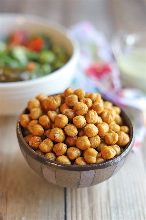 Air fryer chickpeas for snacks & salads - Cadry's Kitchen