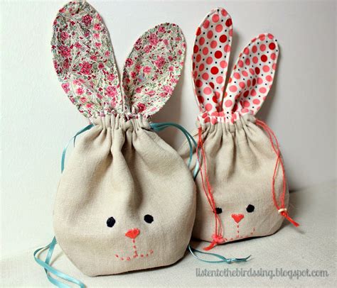 Bunny bags - Country living downunder | Bunny bags, Easter treat bags, Easter crafts