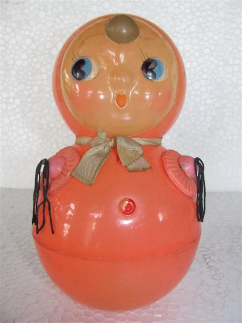 Huge Celluloid Baby Rolly Polly Toy, Japan | Toys, Vintage toys, Christmas bulbs