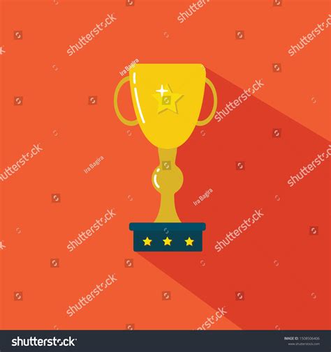 Gold Award Trophy Championship Vector Illustration Stock Vector ...