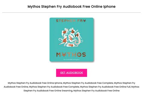 Mythos Stephen Fry Audiobook Free Streaming by TsuruHitomi - Issuu