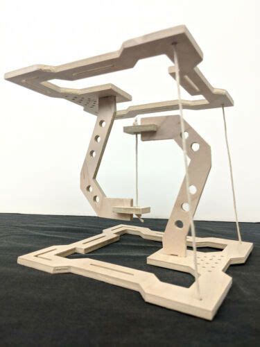 Sculpture: Tensegrity Tension Sculpture - Industrial Style Wooden Physics Desk Art Puzzle | Diy ...