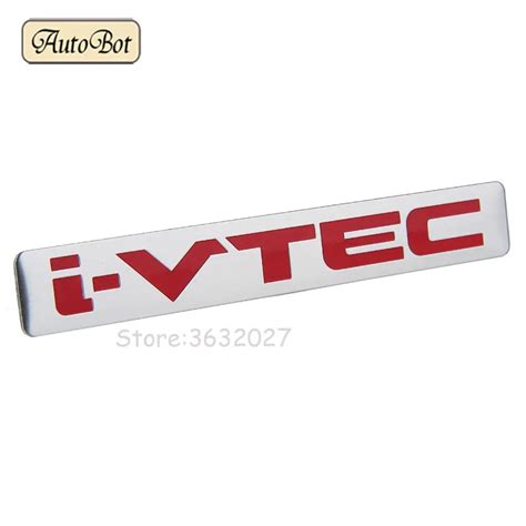 Aluminum Alloy Car Stickers I VTEC Decals Emblem Decorations Badge For Honda Accord Civic CRV ...