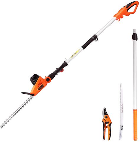 Buy GARCARE Corded Pole Hedge Trimmer - 3 in 1 Telescopic Hedge ...