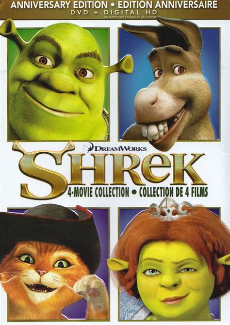 Shrek 4-Movie Collection (Anniversary Edition) (DVD / Digital HD) (Bilingual) (Boxset) on DVD Movie