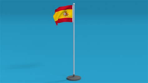 ArtStation - Low Poly Seamless Animated Spain Flag | Game Assets