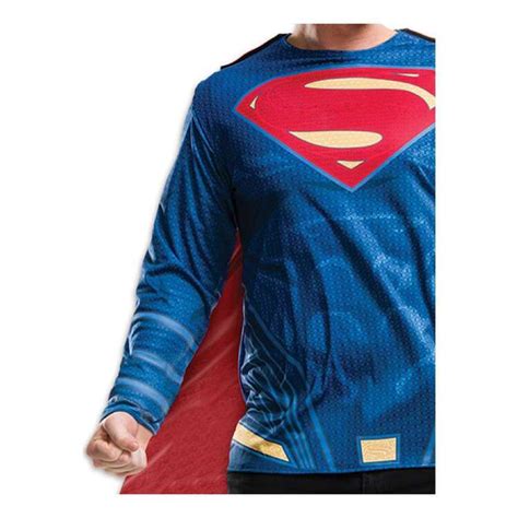 Superman Dawn Of Justice Adult Costume Top & Cape Blue & Red