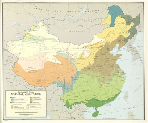 China Natural Vegetation Map - MapSof.net