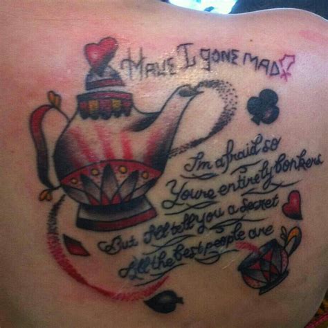 Alice In Wonderland Tattoos Designs, Ideas and Meaning | Tattoos For You