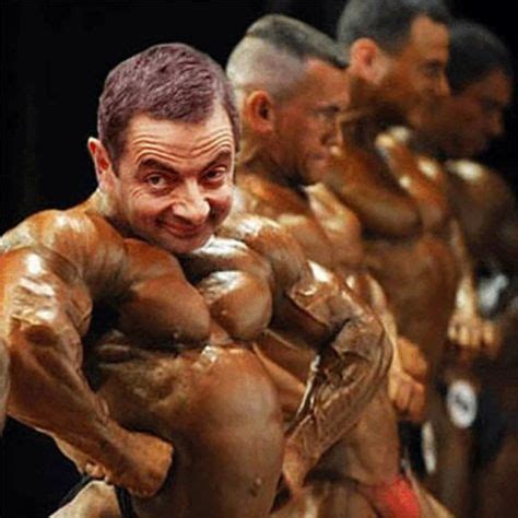 Funny Bodybuilding Pictures by FunnyPica.net | Funny Pictures | Mr bean funny, Mr bean ...