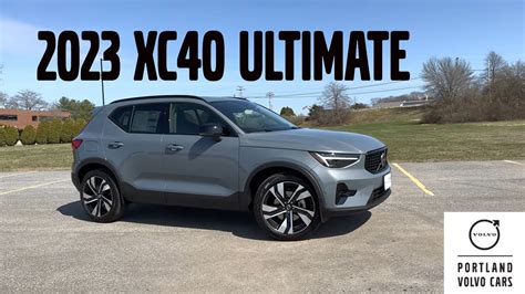 2023 Volvo XC40 B5 Ultimate In Thunder Grey Metallic with the Dark Theme - YouTube