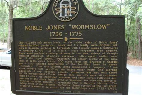 Marker Monday: Noble Jones' "Wormsloe" - Georgia Historical Society