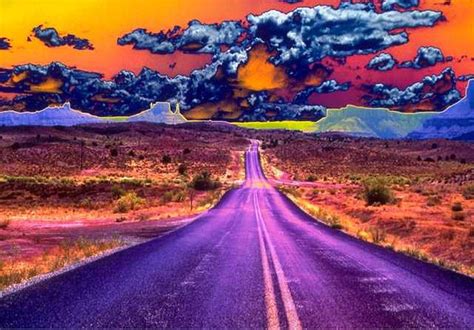 Psychedelic Road Trip Digital Art by Amber McNeel