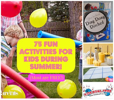 75 Fun Activities for Kids During Summer! (Most Are Free!) - Freebies2Deals