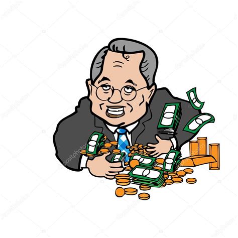 Man greedy of money cartoon Stock Vector Image by ©tawesit@gmail.com ...