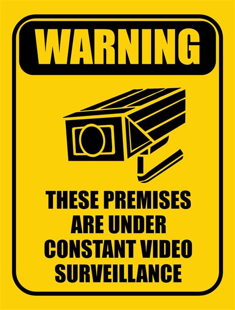 Warning Video Surveillance CCTV Metal Sign 450x600 | affordablesignscomau