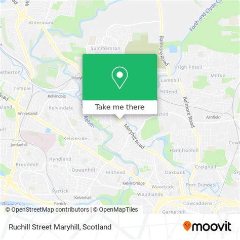 How to get to Ruchill Street Maryhill in Glasgow by bus or train?