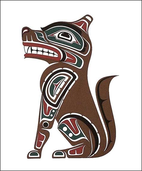 Northwest Native Artwork - Wolf colour | tattoos | Pinterest | Wolf, Artwork and Native art