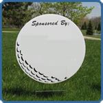 Golf Hole Sponsor Sign - Large Golf Ball - Blank