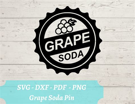 Grape Soda Pin SVG Laser Cut File up Download Digital File - Etsy UK