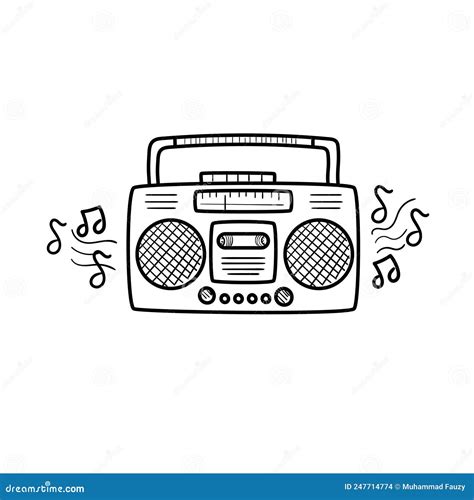 Boombox. Vector Illustration In Cartoon Style On A White Background ...