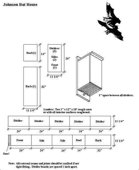 Wood Bat House Plans For Kids PDF Plans