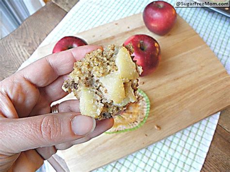 Stevia Sweetened Apple Oatmeal Muffins