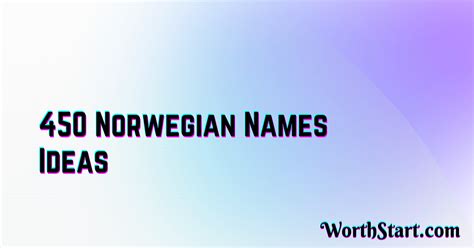 450 Impressive Norwegian Names That You Will Like