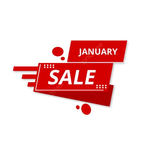 Red Banner Promotion Of January Sale For Your Business, Banners ...