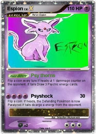 Pokémon Espion 32 32 - Psy thorns - My Pokemon Card