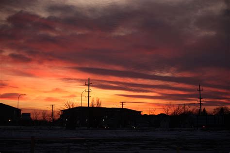 A Winter Sunset in February, Winnipeg Manitoba 2018. | Winter sunset, Sunset, Winnipeg