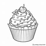 Cupcake Coloring Pages  Free & Printable sketch template