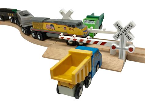 Railroad Crossing Wooden Track | Choo Choo Track & Toy Co.