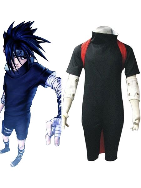 Naruto Uchiha Sasuke Black Cosplay Costume | cosercosplay.com