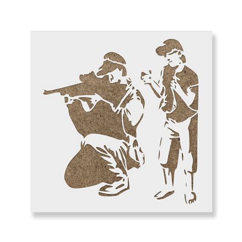 Sniper Banksy Stencils - Stencil Revolution