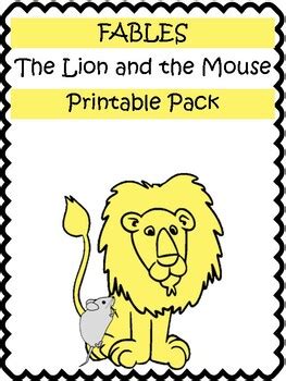 The Lion and the Mouse Fable Worksheets, Activity Benchmark ESL | TPT