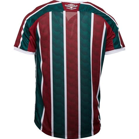 Buy Umbro Mens Fluminense Home Jersey Wine/White/Green