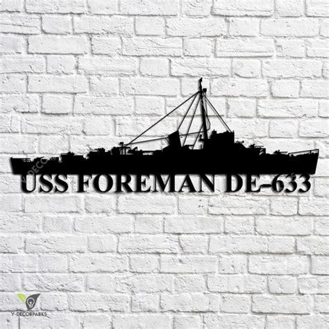 Uss Mccaffery Dd-860 Navy Ship Metal Art, Custom Us Navy Ship Metal ...