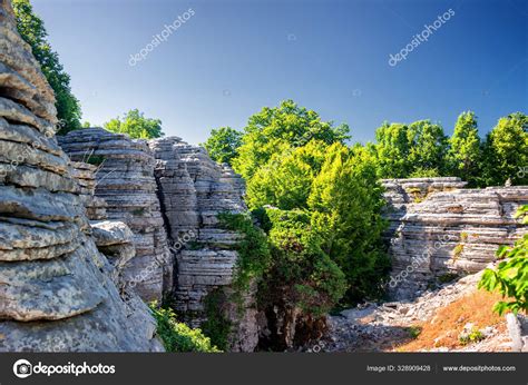 Stone Forest Natural Rock Formation Created Multiple Layers Stone ...