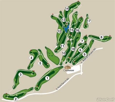 Anaheim Hills Golf Club - Layout Map | Course Database