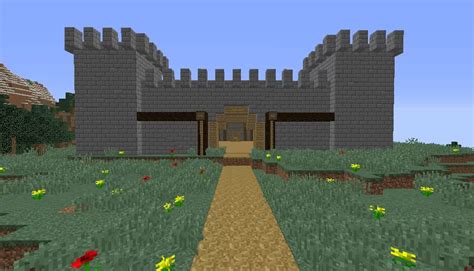 Castle and village Minecraft Map