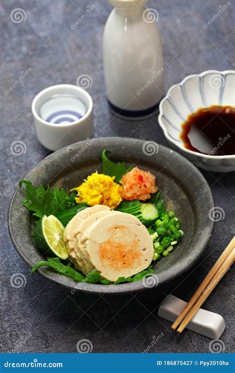 Ankimo, Steamed Monkfish Liver, Japanese Cuisine Stock Image - Image of onion, liver: 186875427