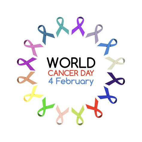 World Cancer Day logo or banner with many ribbons 1777740 Vector Art at ...